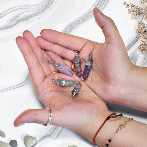 Ciondolo con fluorite