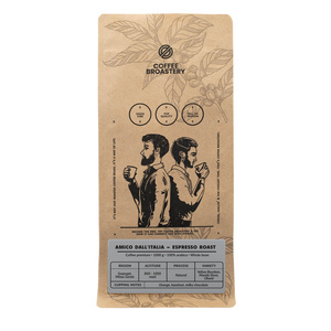 Bro Coffee Roastery - Caffè in grani interi Amico dall'Italia Espresso Roast 1kg