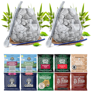 Set PER DUE di Yerba Mate Zucca di mate Bombilla