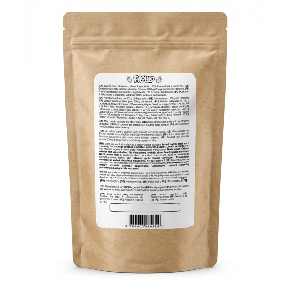 FiloLilo – Fragole liofilizzate (a fette) 20 g