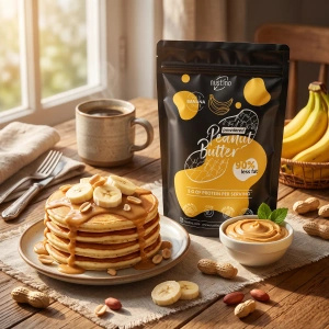 Set burro di arachidi in polvere Nustino: Classic + Banana 2x400g