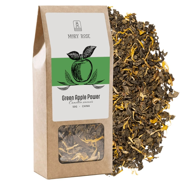 Mary Rose - Tè verde Green Apple Power - 50 g