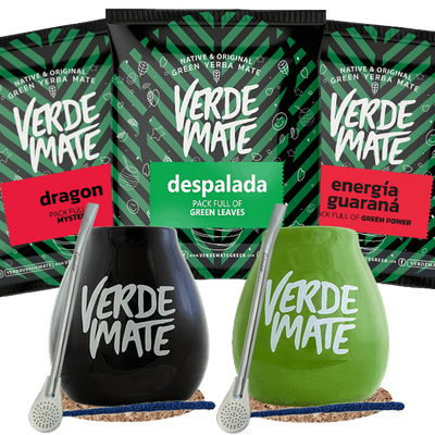 Yerba Mate Tazza di Mate Bombilla Set per due persone