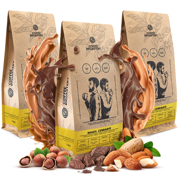 Set di Bro Coffee Roastery Brazil Cerrado 3x1kg (3kg)
