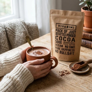 Vivarini – Cacao alcalinizzato scuro (polvere) 0,5 kg