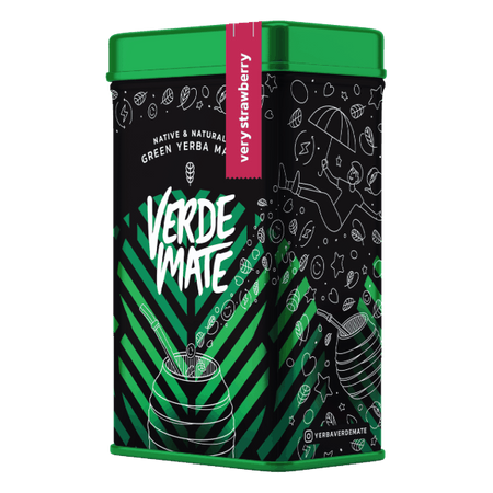 Yerbera - Lattina + Verde Mate Verde Molto Fragola 0,5kg