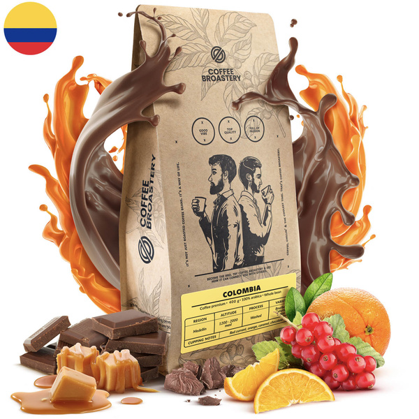 Bro Coffee Roastery - Caffè in grani interi Colombia Medellin Premium 400g
