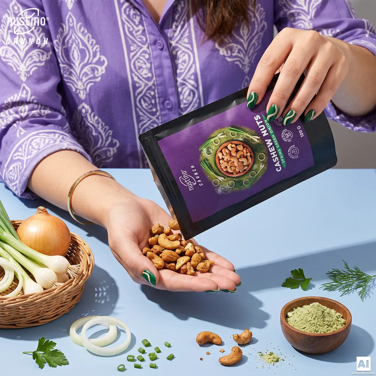 Nustino Crunch Spring Green Onion