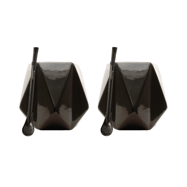Set di Accessori per Yerba Mate: 2x Tazza di mate + 2x Bombilla