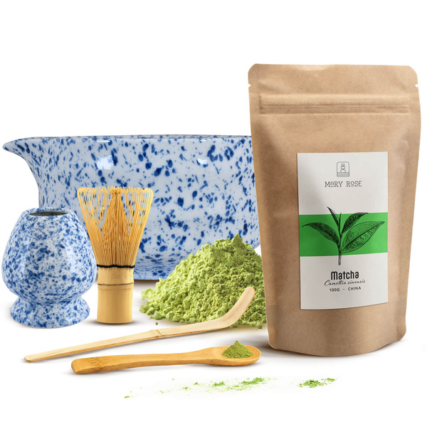 Set per la preparazione del tè Matcha: matcha 100g + accessori