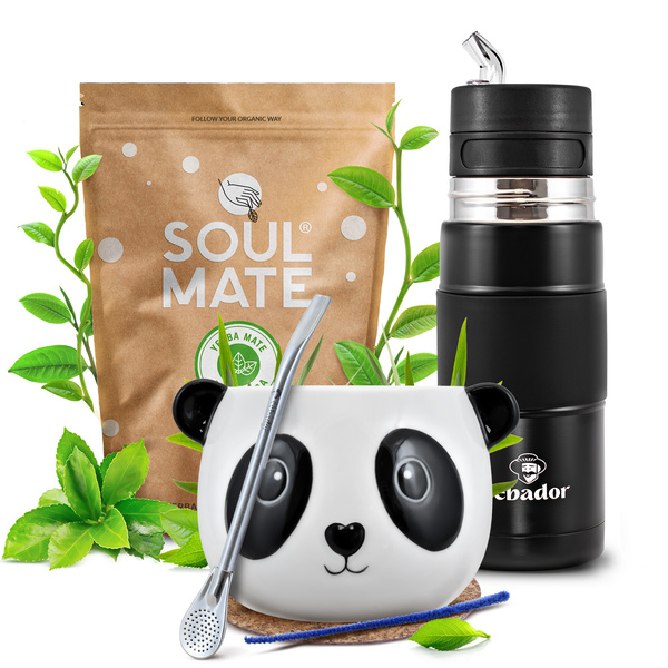 Set di Yerba Mate Soul Mate Elaborada 500g 0,5kg Yerbomos + Tazza di mate + Bombilla