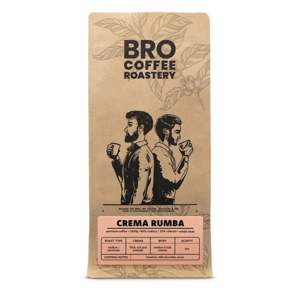 Bro Coffee Roastery – Caffè in grani interi Crema Rumba 1 kg