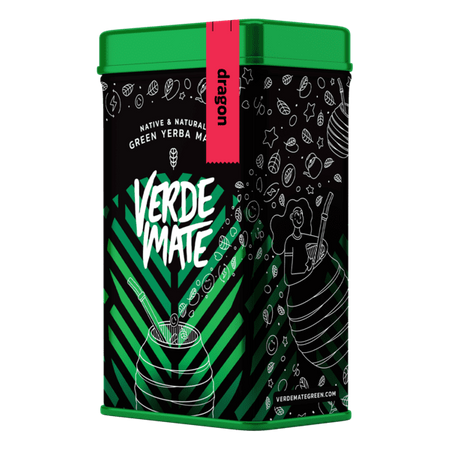 Yerbera – Scatola di latta + Verde Mate Green Dragon 0,5 kg