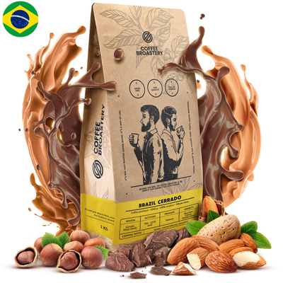 Bro Coffee Roastery - Caffè in grani interi Brazil Cerrado Premium 1kg