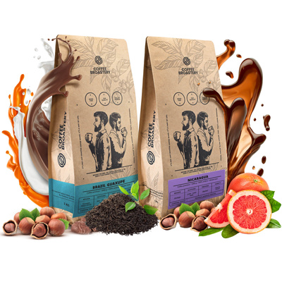 Set di Bro Coffee Roastery Nicaragua Colibrí Azul + Brazil Guaxupe 2x1kg (2kg)
