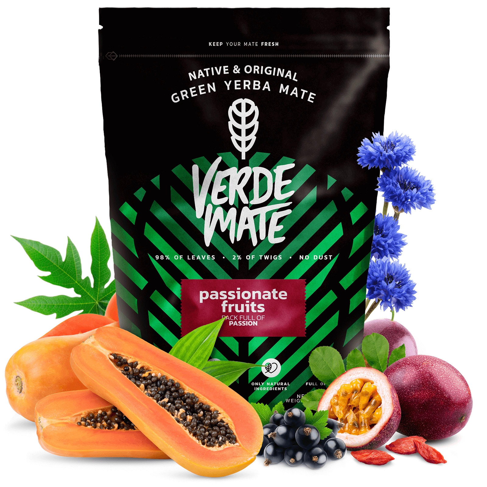 Verde Mate Green Passionate Fruits – packaging