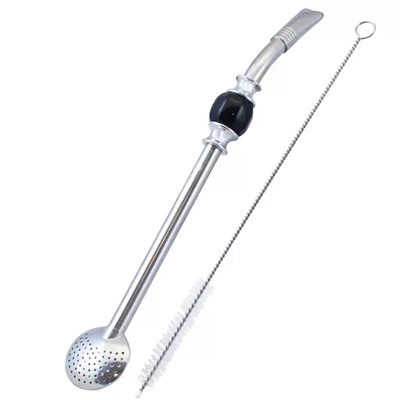 Bombilla Bomba con pietra nera