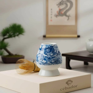 Set cerimoniale per preparare il tè matcha: matcha BIO giapponese 30g + accessori