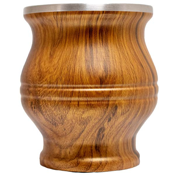 TermoColador - tazza di mate + colino + bombilla - colore del legno