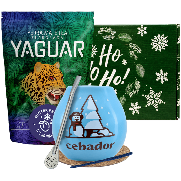 Set regalo Yerba Mate Yaguar Winter Prune 500g