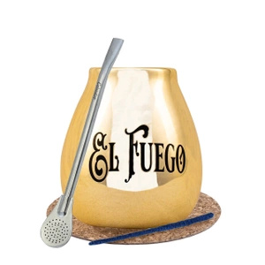 Yerba Mate BIG calebano d'oro bombilla El Fuego
