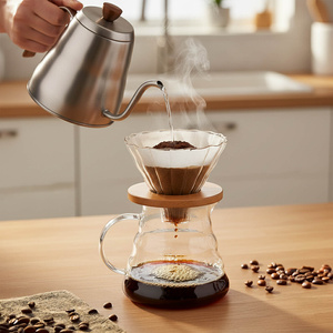 Set per la preparazione del caffè – dripper in vetro e caraffa