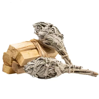 Salvia bianca 2 mazzetti + Palo santo 50g