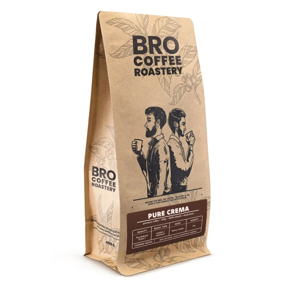 Bro Coffee Roastery – Caffè in grani interi Pure Crema 400 g