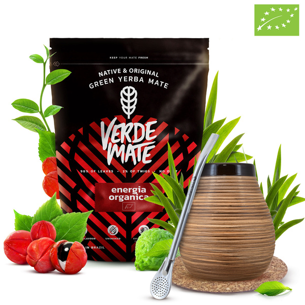 Set di Yerba Mate Verde Mate 400g 0,4kg Tazza di mate + Bombilla