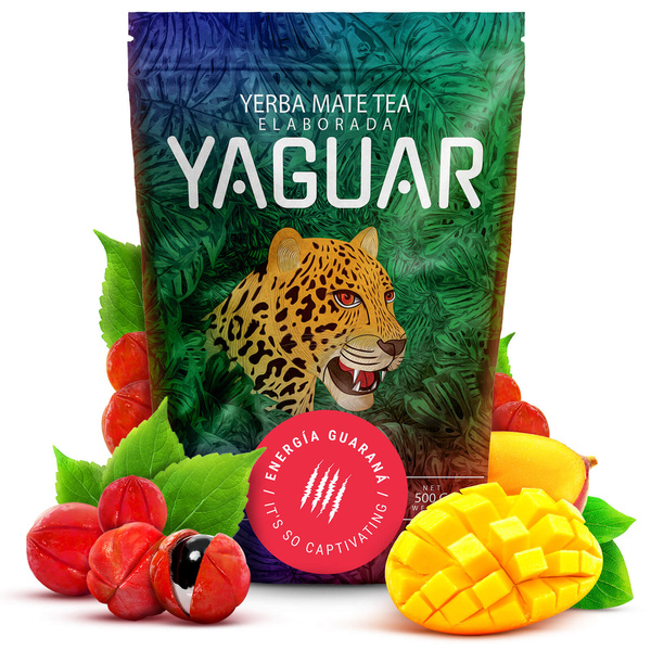Set Yerba Mate Yaguar Energy Calabash Gatito 500g