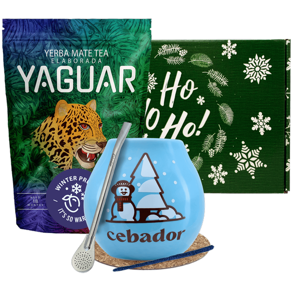Set regalo Yerba Mate Yaguar Winter Prune 500g