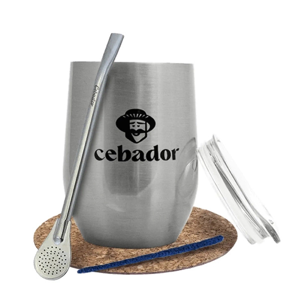 Set di accessori Yerba Mate: tazza termica TermoLid + bombilla