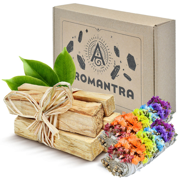 Confezione regalo: Palo Santo 50 g + salvia bianca "Sette Chakra"