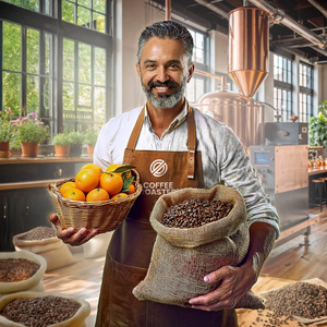 Bro Coffee Roastery - Caffè in grani interi Brazil Guaxupe Premium 400g