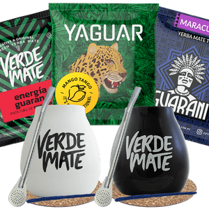 Yerba Mate Green Matero bombilla set per due persone