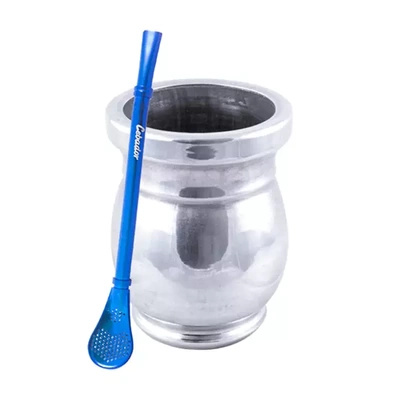 Tazza di mate Palo Santo + Bombilla Gringo Blue