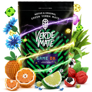 Set di Yerba Mate Verde Mate Game On 400g 0,4kg Tazza di mate + Bombilla