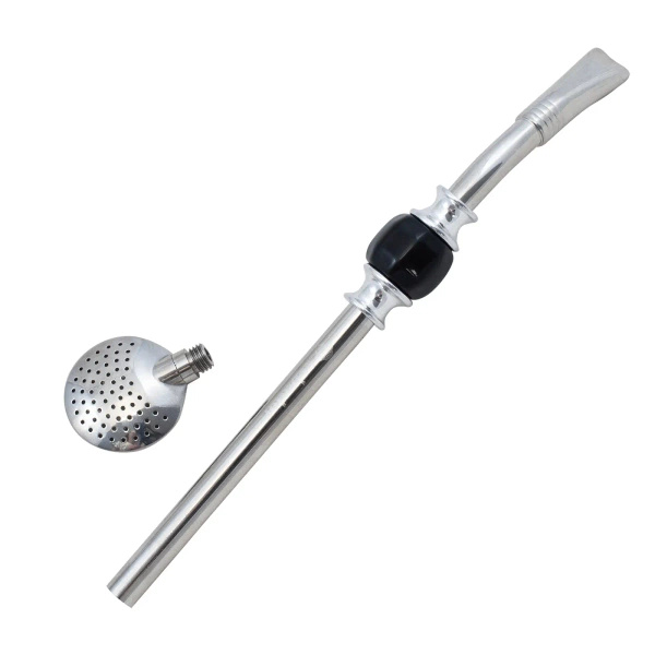 Bombilla Bomba con pietra nera