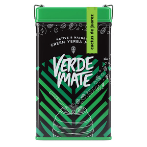 Yerbera – Scatola di latta + Verde Mate Green Cactus de Juarez 0,5 kg