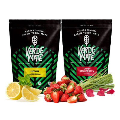 Yerba Verde Mate Limon Very Strawberry fruttato 1kg