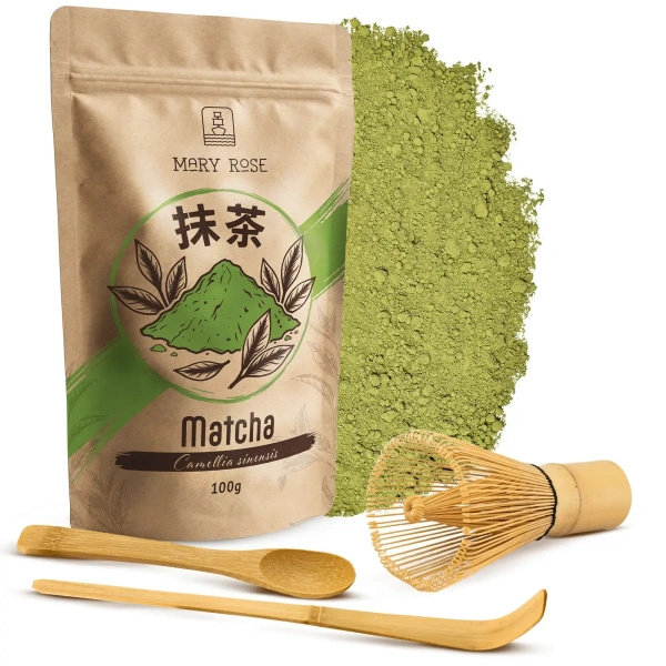 Set Matcha tradizionale 100g + Chasen + Chashaku