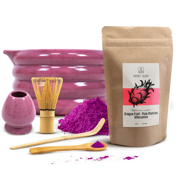 Set per preparare la Pink Matcha