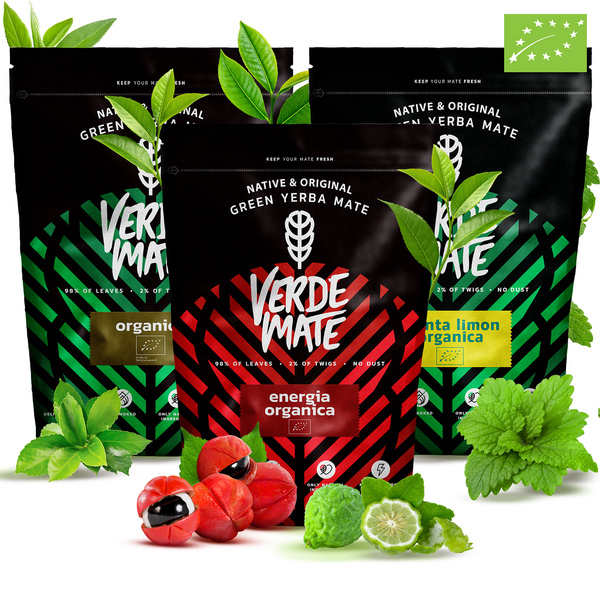 Set di Yerba Mate Verde Mate BIO 3x400g