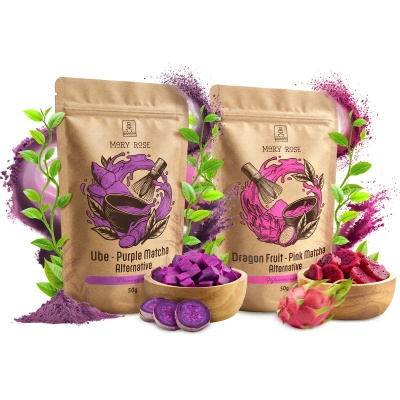 Set di matcha colorati: Pink Matcha + Purple Matcha