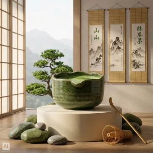 Set regalo: matcha giapponese premium + matchawan + accessori in bambù