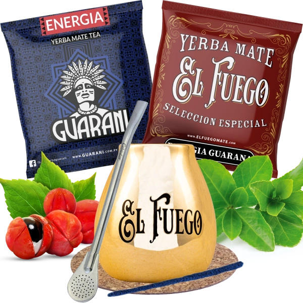 Set Yerba Mate Guaranà BIG Tykva Bombilla forte