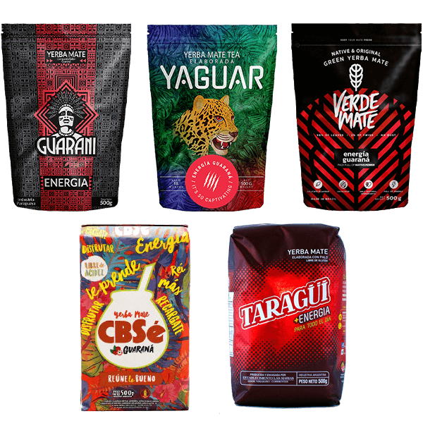 Yerba Mate Energia 5x0,5kg Varie marche