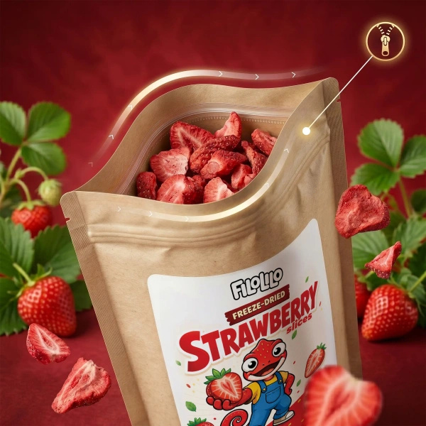 FiloLilo – Fragole liofilizzate (a fette) 20 g