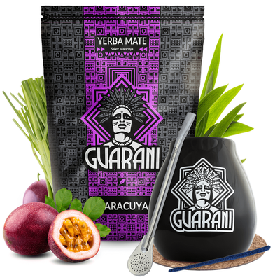 Set di Yerba Mate Maracuya + calabash 500g