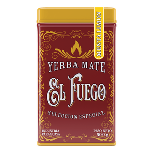 Yerbera – Scatola di latta + El Fuego Menta Limon 0,5 kg